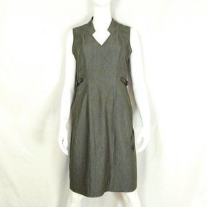 EUC Sleeveless Olive Sharagano Dress Size 4